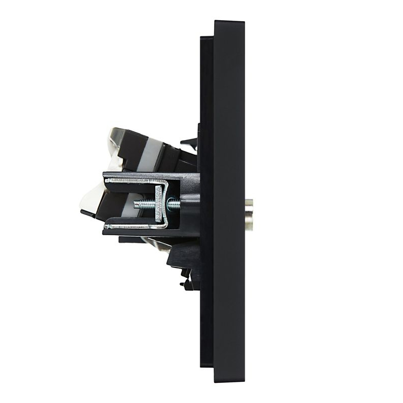 FORTE&PIANO Розетка двойная TV+RJ45 кат.5E FP136 черный IEK