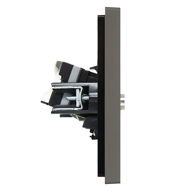 FORTE&PIANO Розетка двойная TV+RJ45 кат.5E FP336 серый IEK