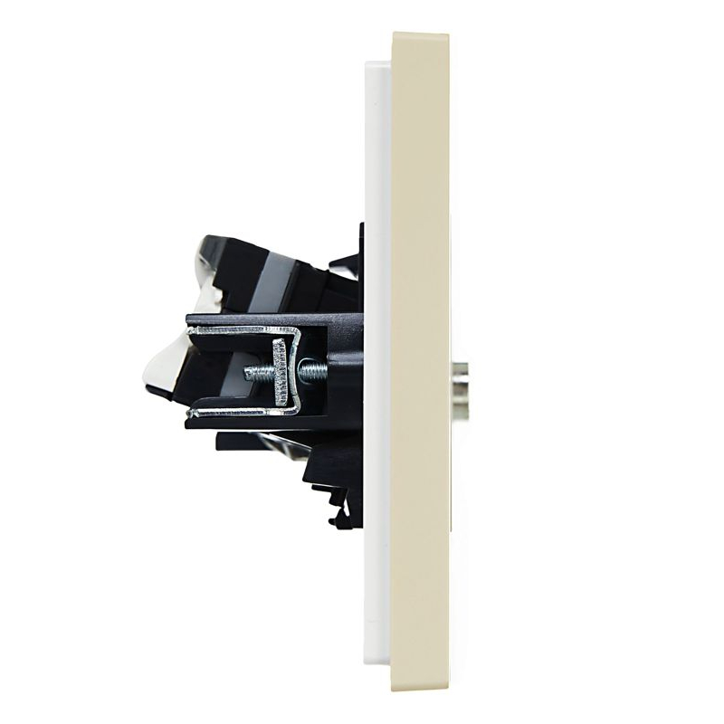 FORTE&PIANO Розетка двойная TV+RJ45 кат.5E FP436 ваниль IEK