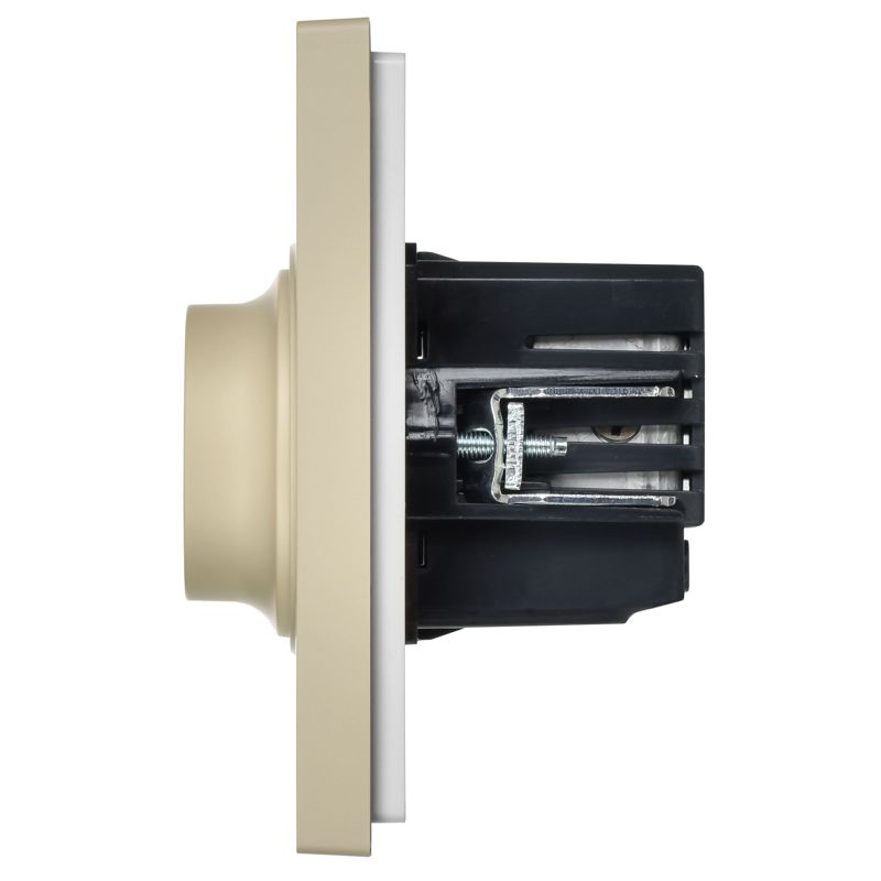 FORTE&PIANO Светорегулятор поворотно-нажимной 600Вт FP454 ваниль IEK