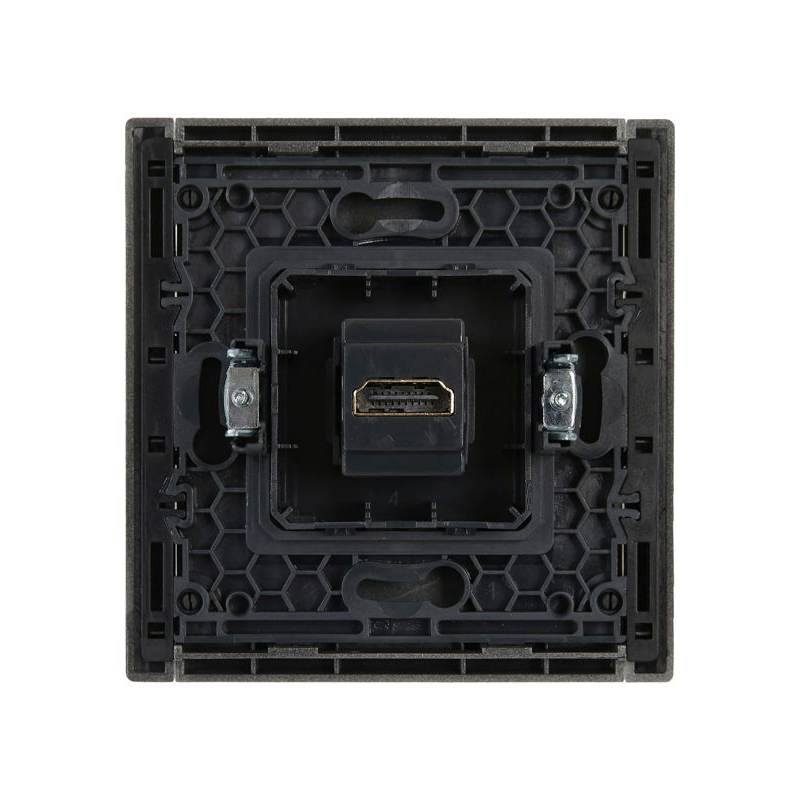 FORTE&PIANO Розетка HDMI FP540 сталь IEK