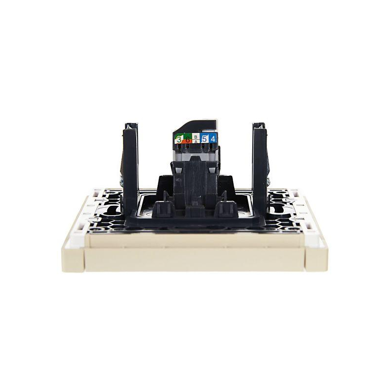 FORTE&PIANO Розетка компьютерная RJ45 кат.5E FP432 ваниль IEK