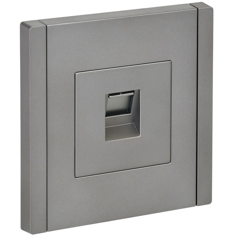 FORTE&PIANO Розетка компьютерная RJ45 кат.5E FP532 сталь IEK