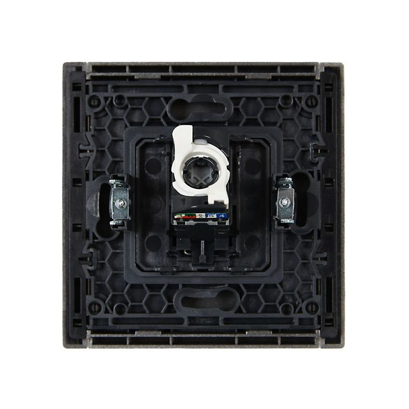 FORTE&PIANO Розетка компьютерная RJ45 кат.5E FP532 сталь IEK