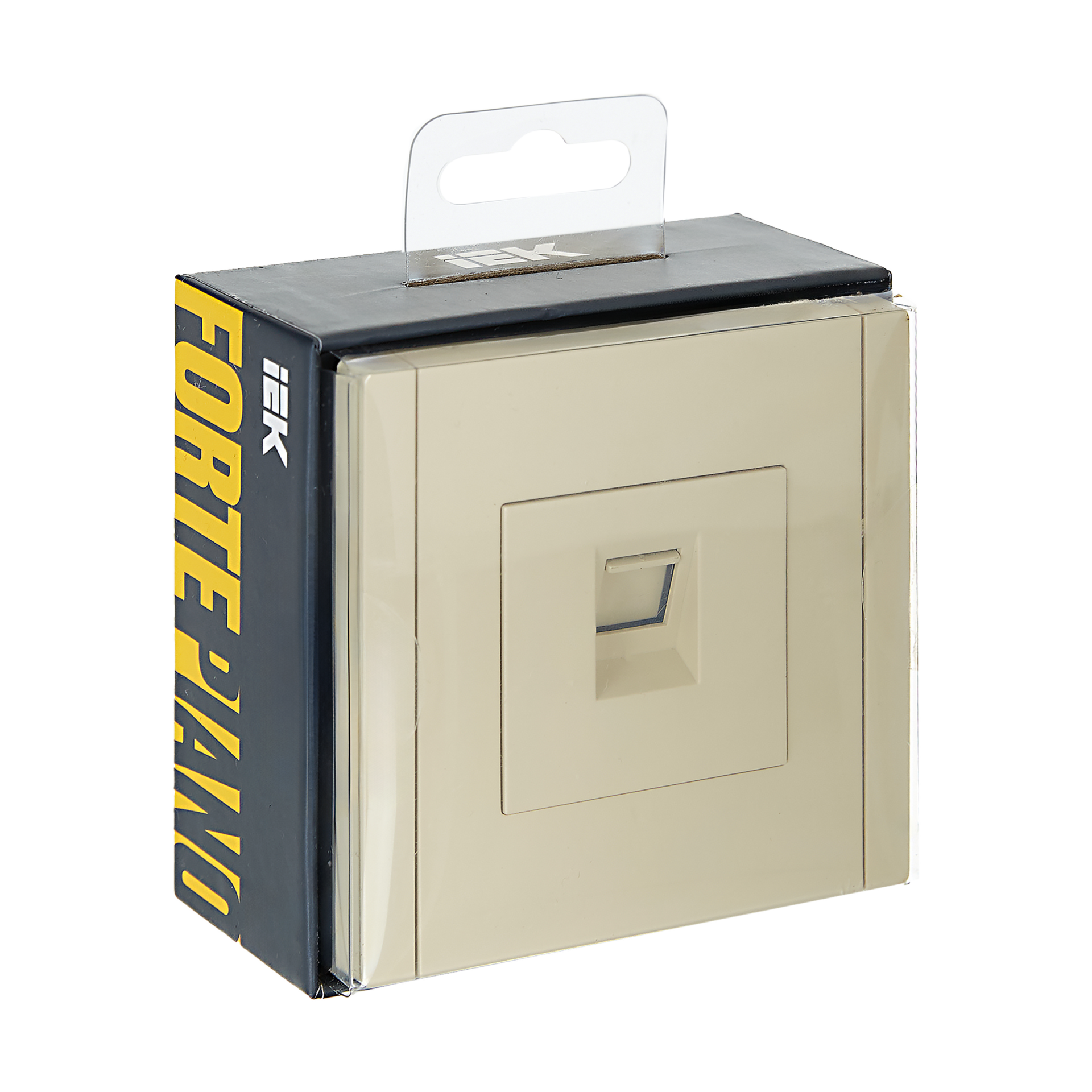 FORTE&PIANO Розетка компьютерная RJ45 кат.6 FP431 ваниль IEK