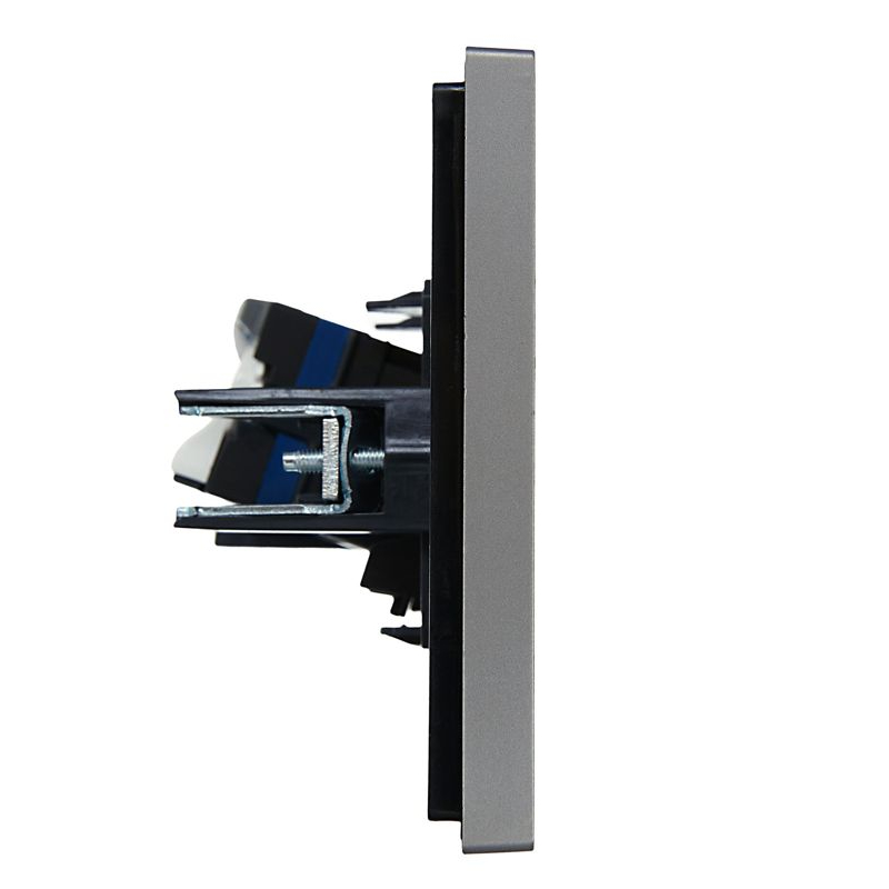 FORTE&PIANO Розетка компьютерная RJ45 кат.6 FP531 сталь IEK