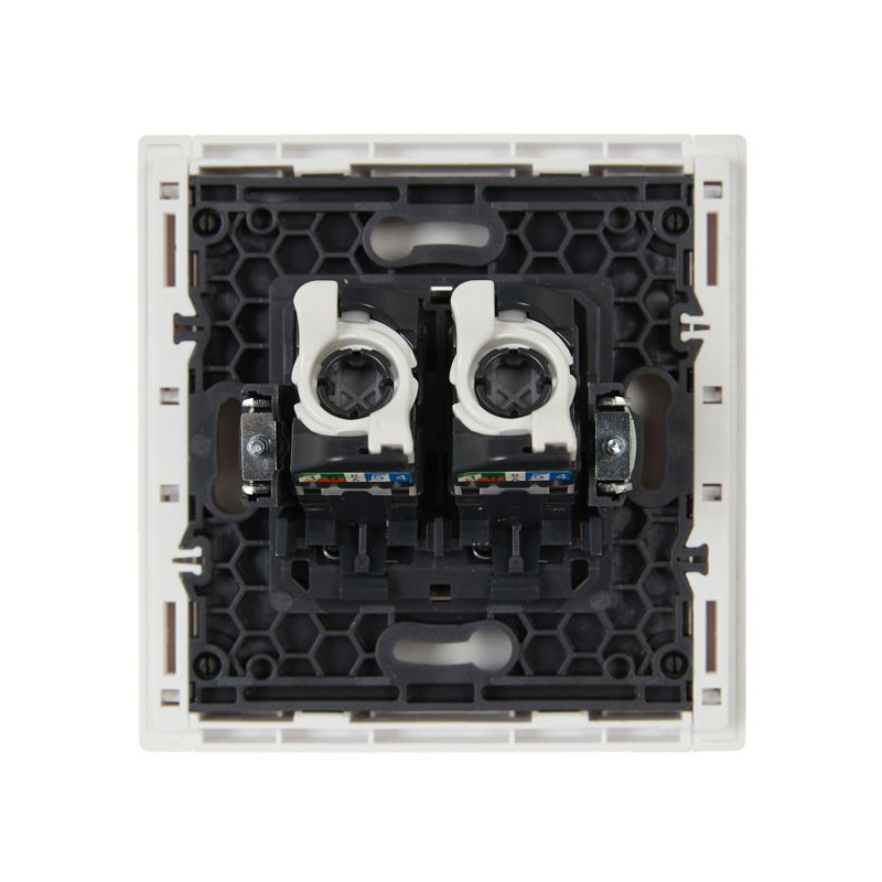 FORTE&PIANO Розетка компьютерная двойная RJ45 кат.5E FP233 белый IEK