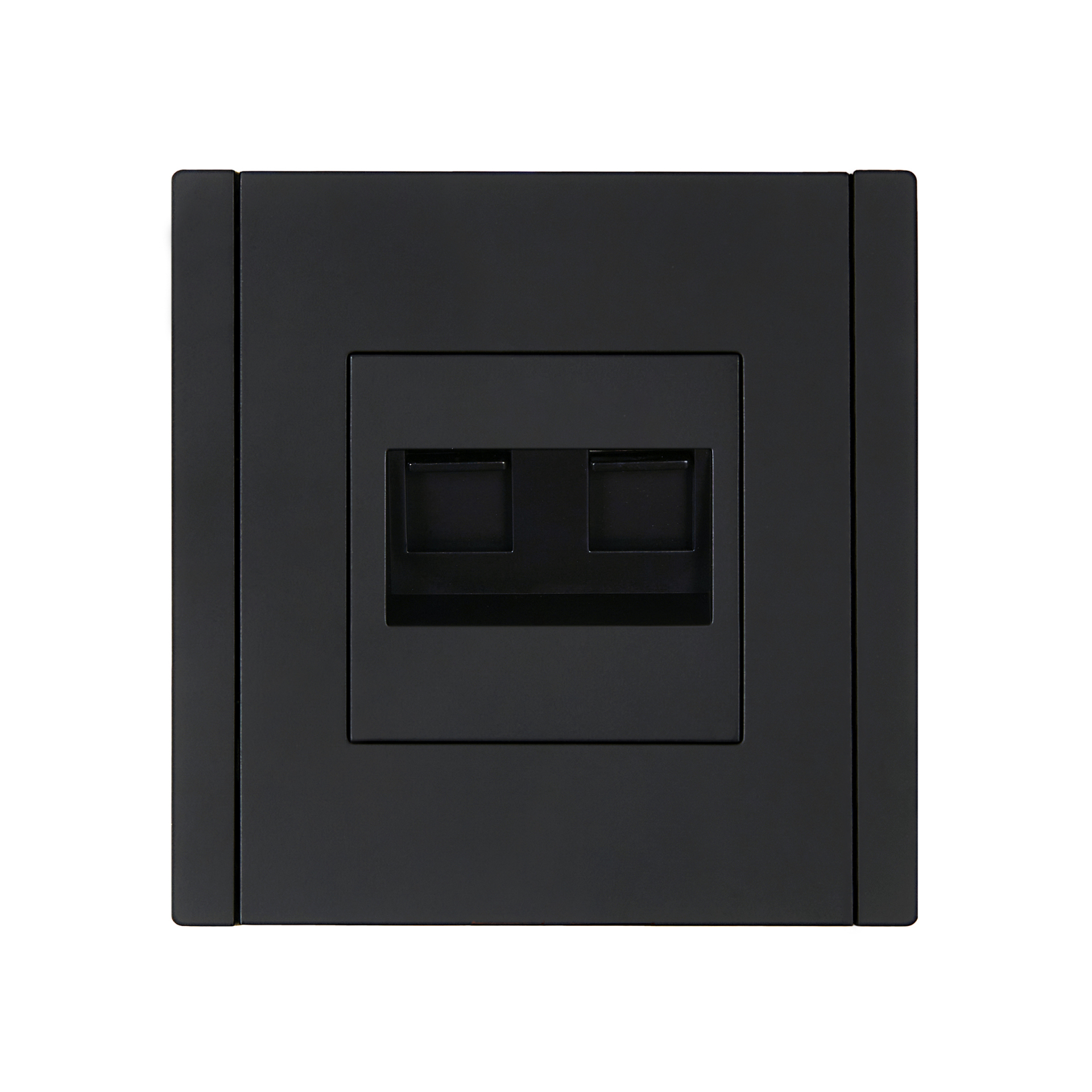 FORTE&PIANO Розетка компьютерная двойная RJ45 кат.5E FP133 черный IEK