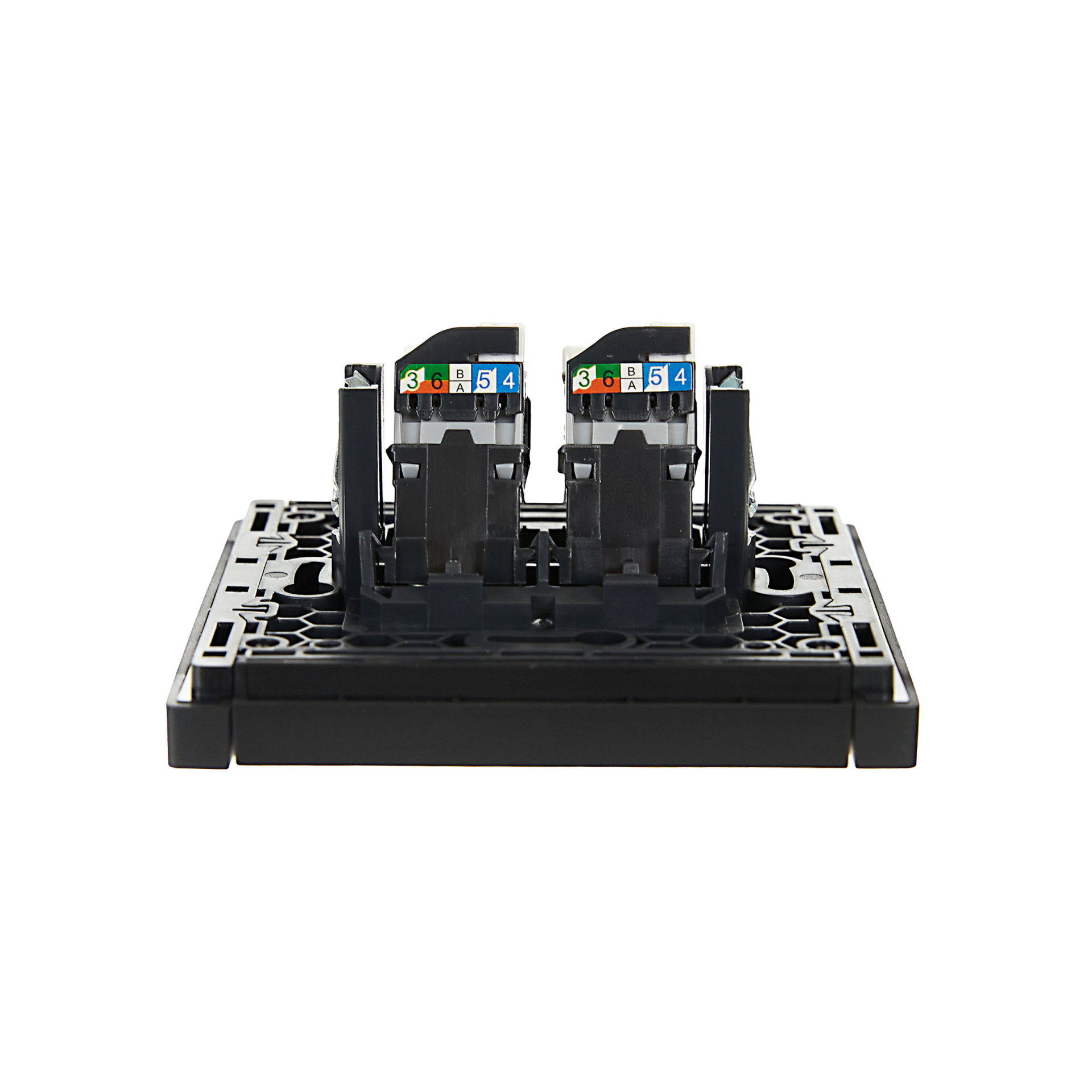 FORTE&PIANO Розетка компьютерная двойная RJ45 кат.5E FP133 черный IEK