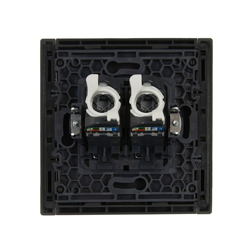 FORTE&PIANO Розетка компьютерная двойная RJ45 кат.5E FP333 серый IEK