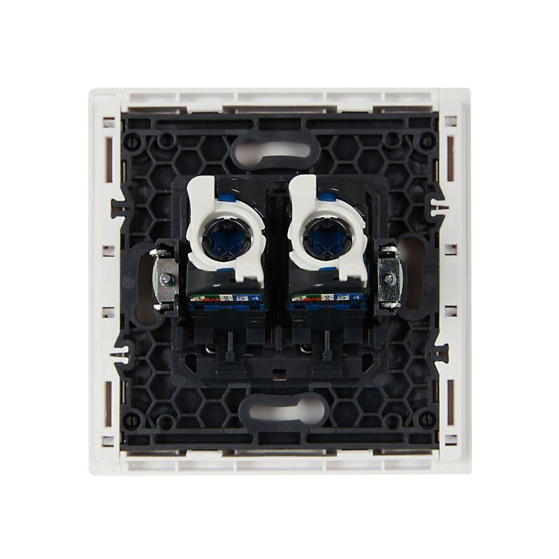 FORTE&PIANO Розетка компьютерная двойная RJ45 кат.6 FP234 белый IEK