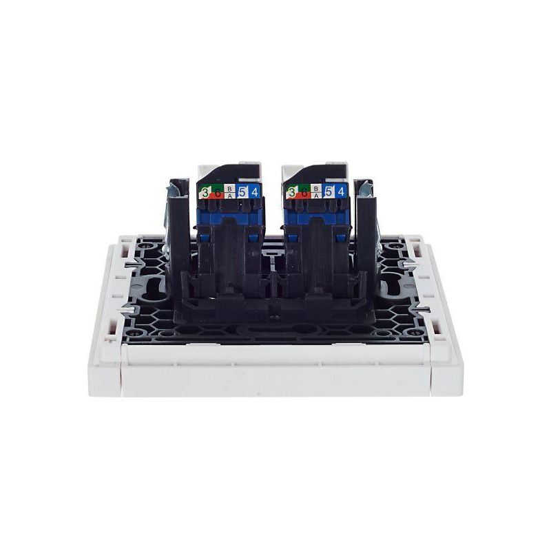 FORTE&PIANO Розетка компьютерная двойная RJ45 кат.6 FP234 белый IEK