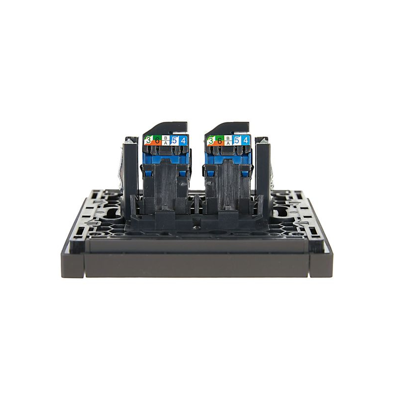 FORTE&PIANO Розетка компьютерная двойная RJ45 кат.6 FP334 серый IEK