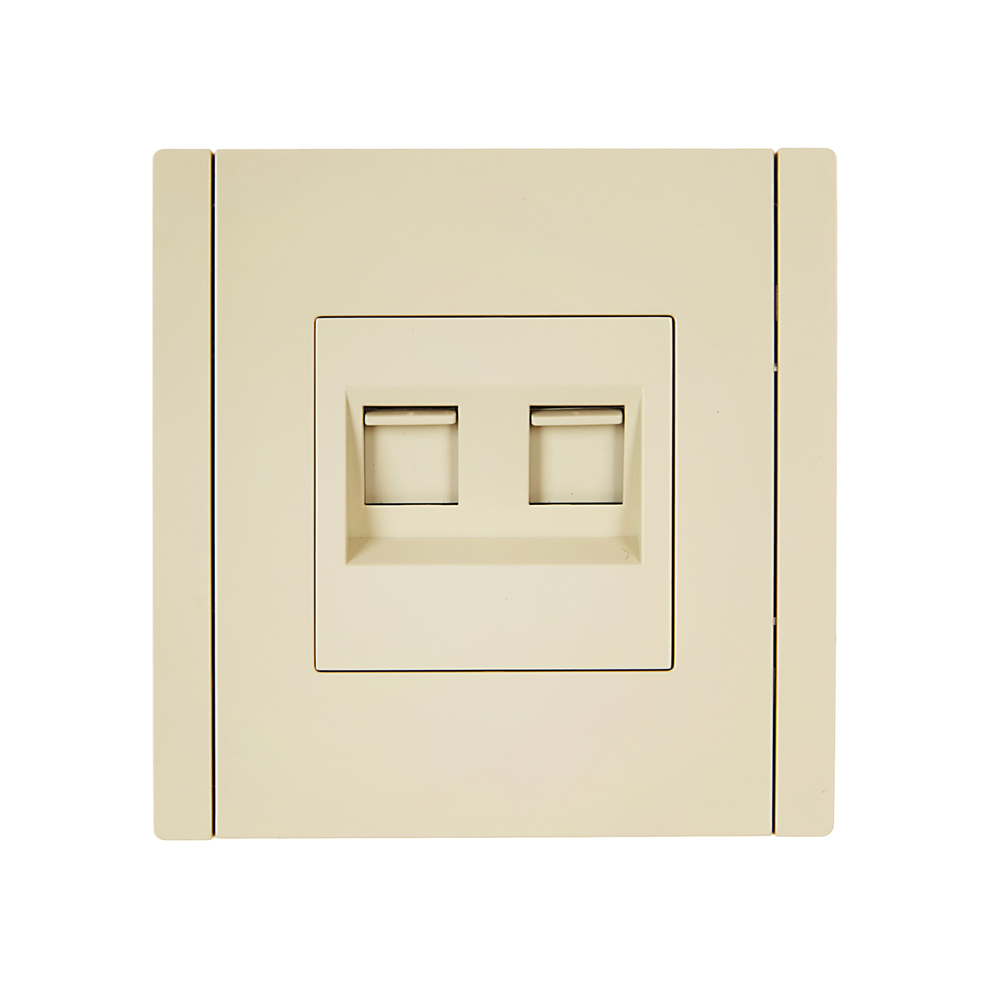 FORTE&PIANO Розетка компьютерная двойная RJ45 кат.6 FP434 ваниль IEK
