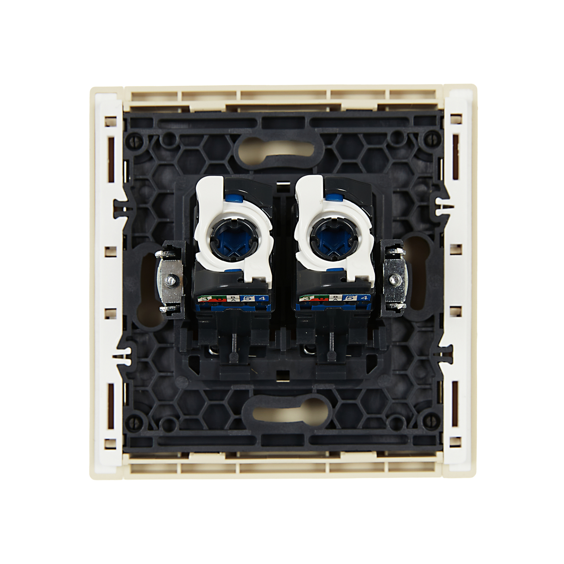 FORTE&PIANO Розетка компьютерная двойная RJ45 кат.6 FP434 ваниль IEK