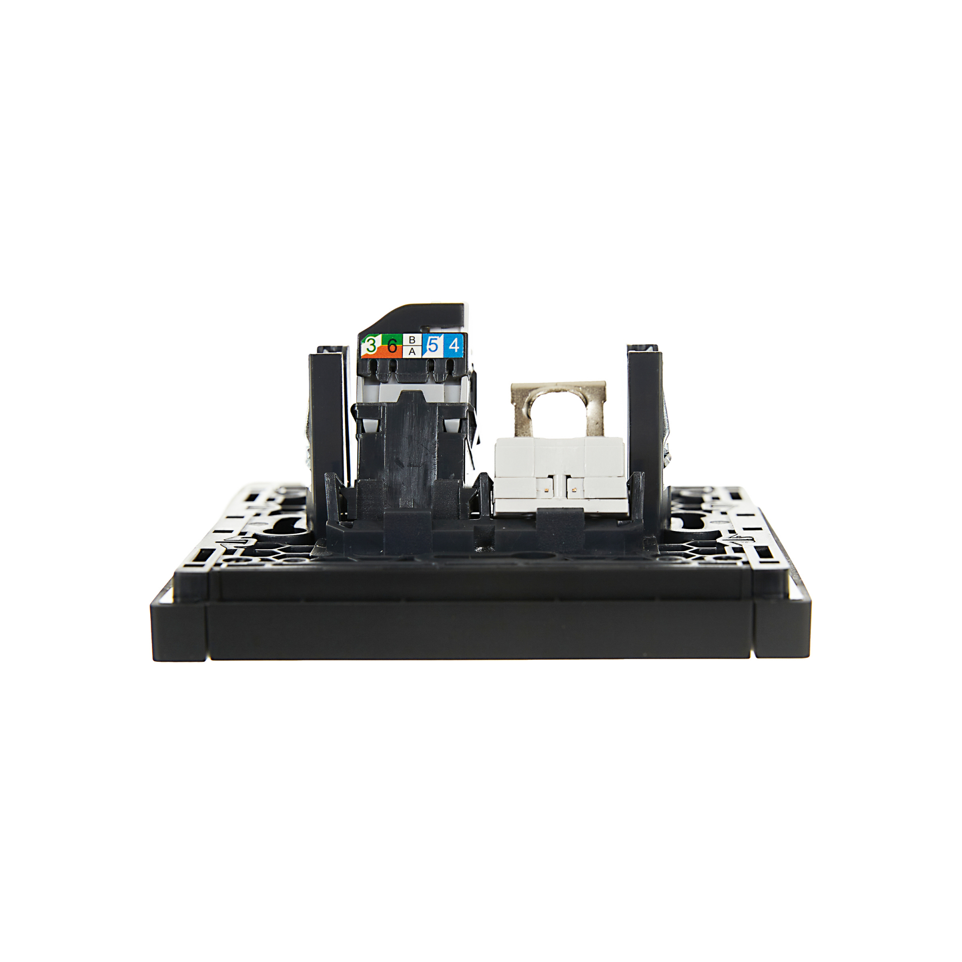 FORTE&PIANO Розетка двойная RJ11+RJ45 кат.5E FP135 черный IEK