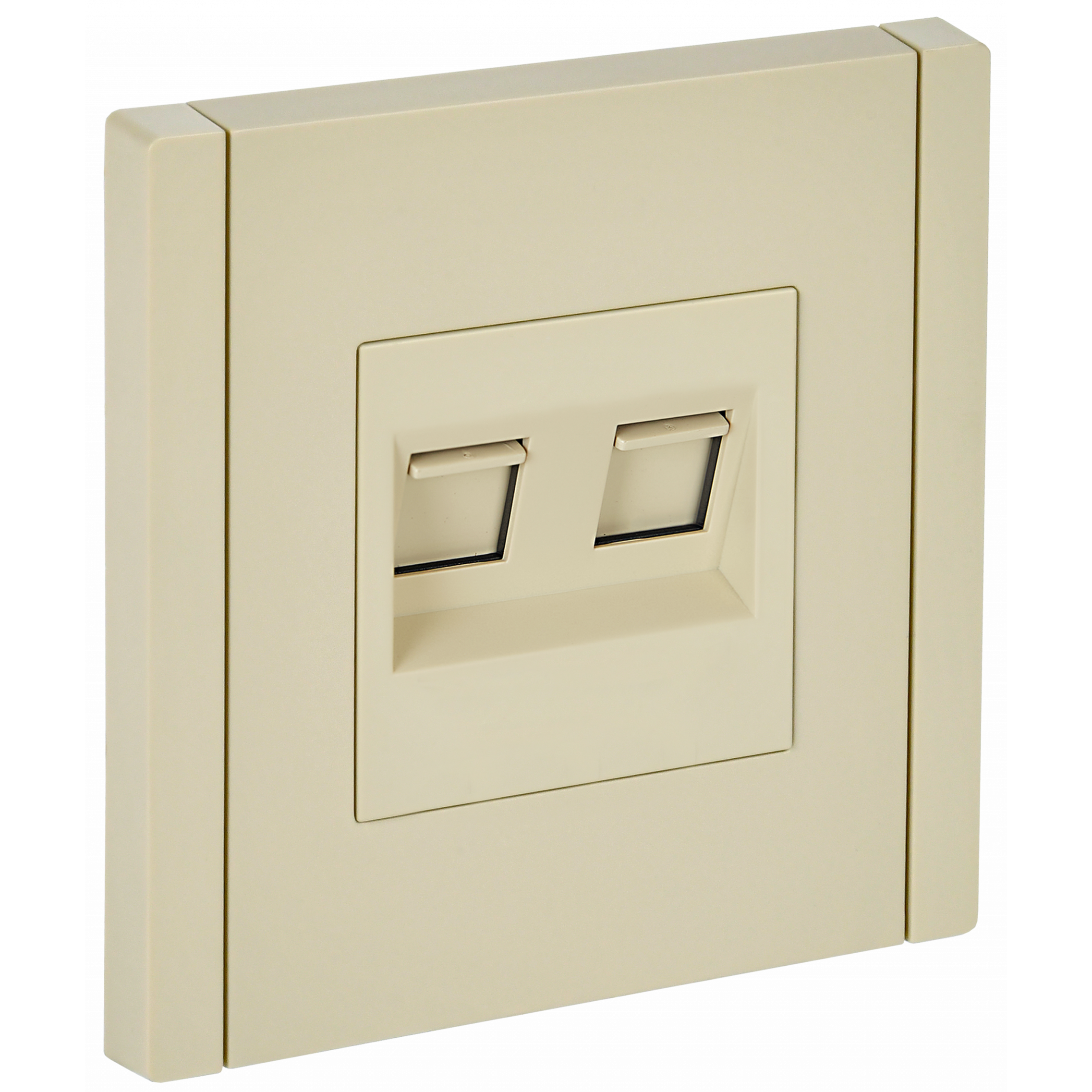 FORTE&PIANO Розетка двойная RJ11+RJ45 кат.5E FP435 ваниль IEK