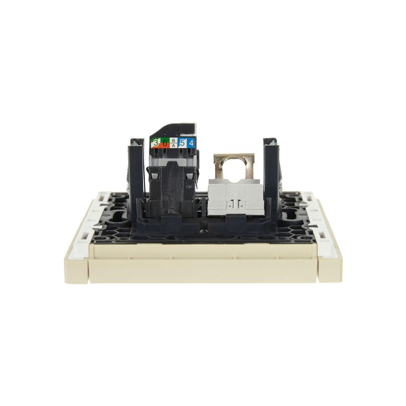 FORTE&PIANO Розетка двойная RJ11+RJ45 кат.5E FP435 ваниль IEK