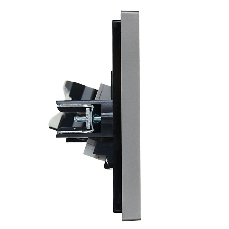 FORTE&PIANO Розетка двойная RJ11+RJ45 кат.5E FP535 сталь IEK