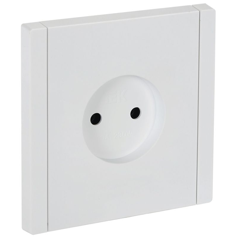 FORTE&PIANO Розетка 1-местная без заземления без защитных шторок винтовое крепление 10А FP218 белый IEK