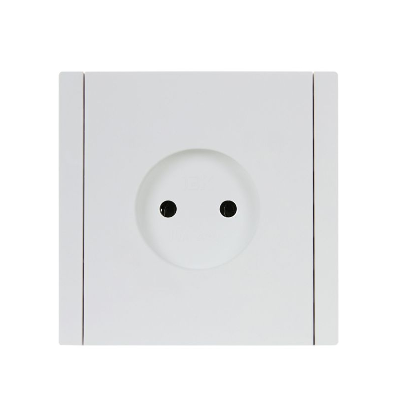 FORTE&PIANO Розетка 1-местная без заземления без защитных шторок винтовое крепление 10А FP218 белый IEK