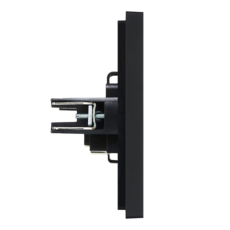 FORTE&PIANO Розетка 1-местная без заземления без защитных шторок винтовое крепление 10А FP118 черный IEK