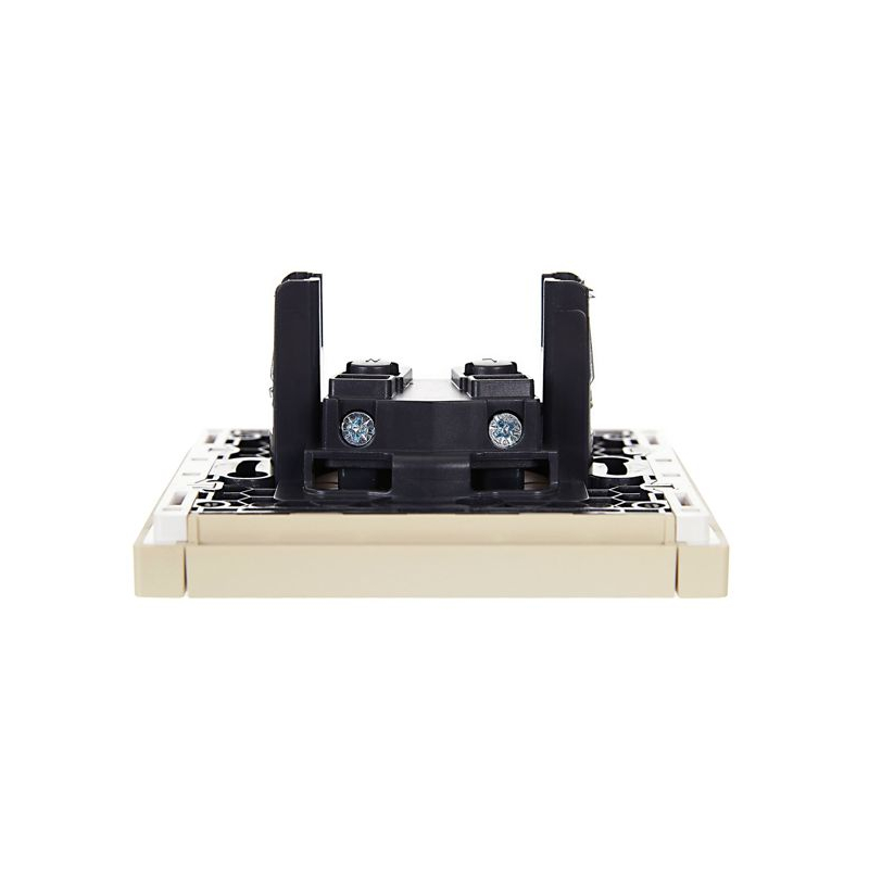 FORTE&PIANO Розетка 1-местная без заземления без защитных шторок винтовое крепление 10А FP418 ваниль IEK