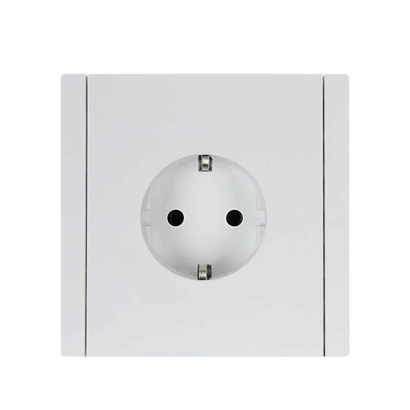 FORTE&PIANO Розетка 1-местная с заземлением без защитных шторок безвинтовое крепление 16А FP214 белый IEK