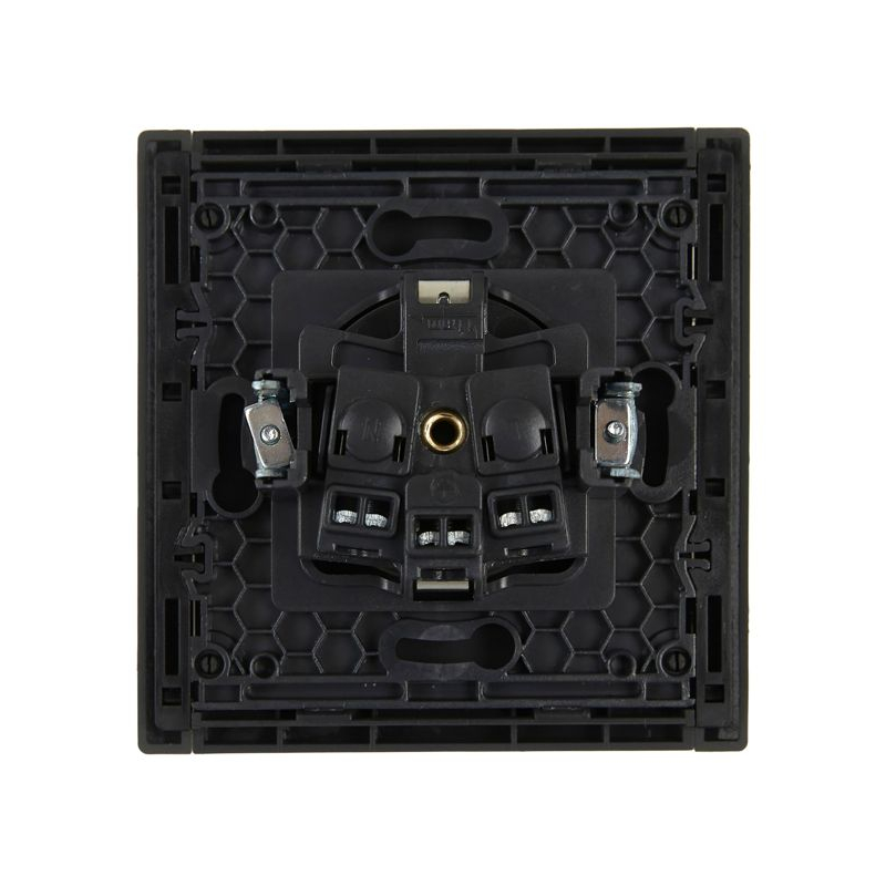 FORTE&PIANO Розетка 1-местная с заземлением без защитных шторок винтовое крепление 16А FP316 серый IEK