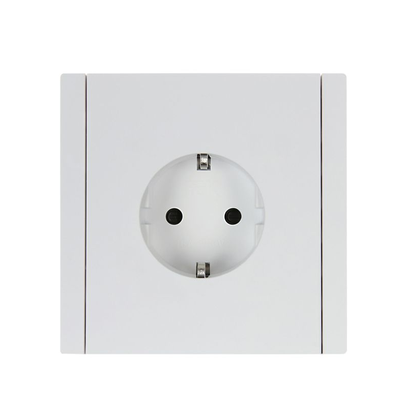 FORTE&PIANO Розетка 1-местная с заземлением с защитными шторками безвинтовое крепление 16А FP213 белый IEK