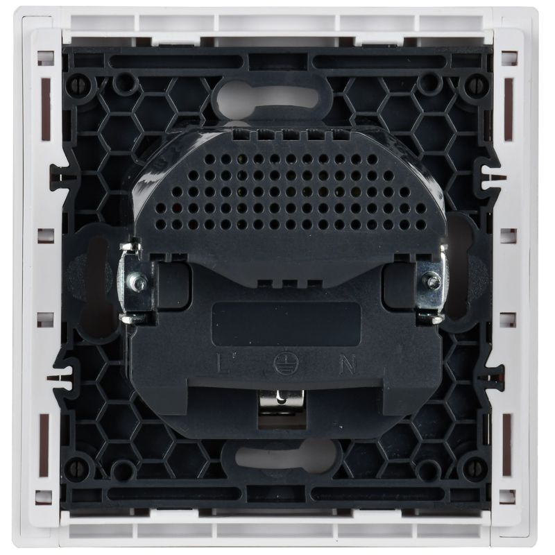 FORTE&PIANO Розетка 1-местная с заземлением с защитными шторками винтовое крепление 16А USB A+C 18Вт FP247 белый IEK