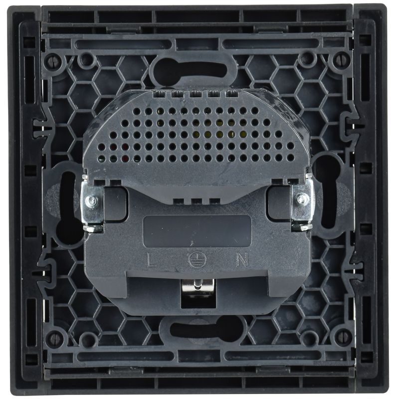 FORTE&PIANO Розетка 1-местная с заземлением с защитными шторками винтовое крепление 16А USB A+C 18Вт FP347 серый IEK