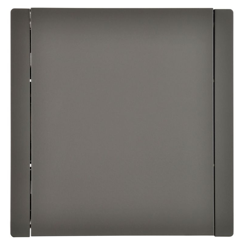 FORTE&PIANO Розетка 1-местная с заземлением с защитными шторками и крышкой винтовое крепление 16А IP44 FP321 серый IEK