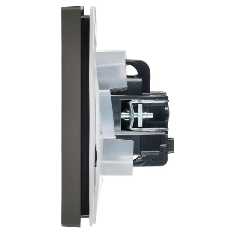 FORTE&PIANO Розетка 1-местная с заземлением с защитными шторками и крышкой винтовое крепление 16А IP44 FP321 серый IEK