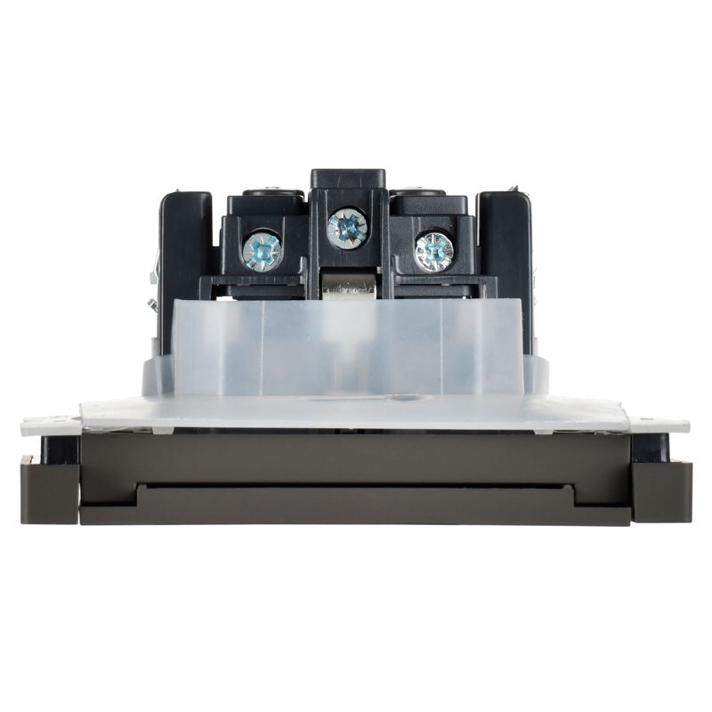 FORTE&PIANO Розетка 1-местная с заземлением с защитными шторками и крышкой винтовое крепление 16А IP44 FP321 серый IEK