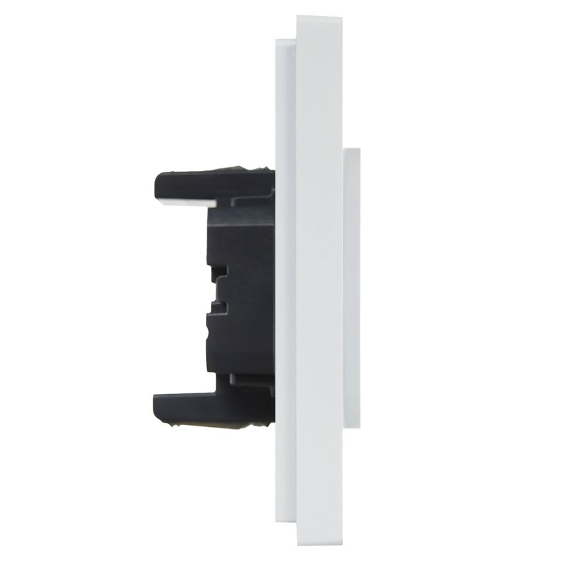 FORTE&PIANO Розетка 2-местная без заземления без защитных шторок безвинтовое крепление 10А FP226 белый IEK