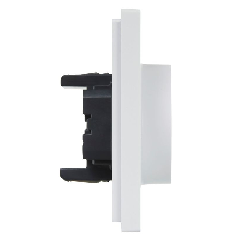 FORTE&PIANO Розетка 2-местная с заземлением с защитными шторками безвинтовое крепление 16А FP223 белый IEK