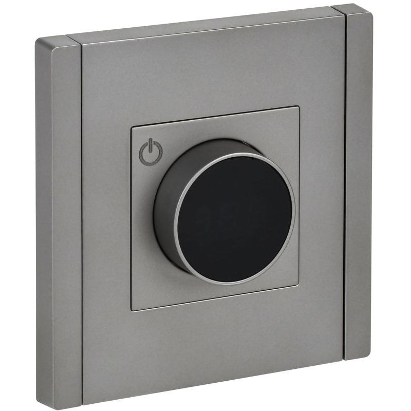 FORTE&PIANO Термостат электронный с индикацией FP552 сталь IEK