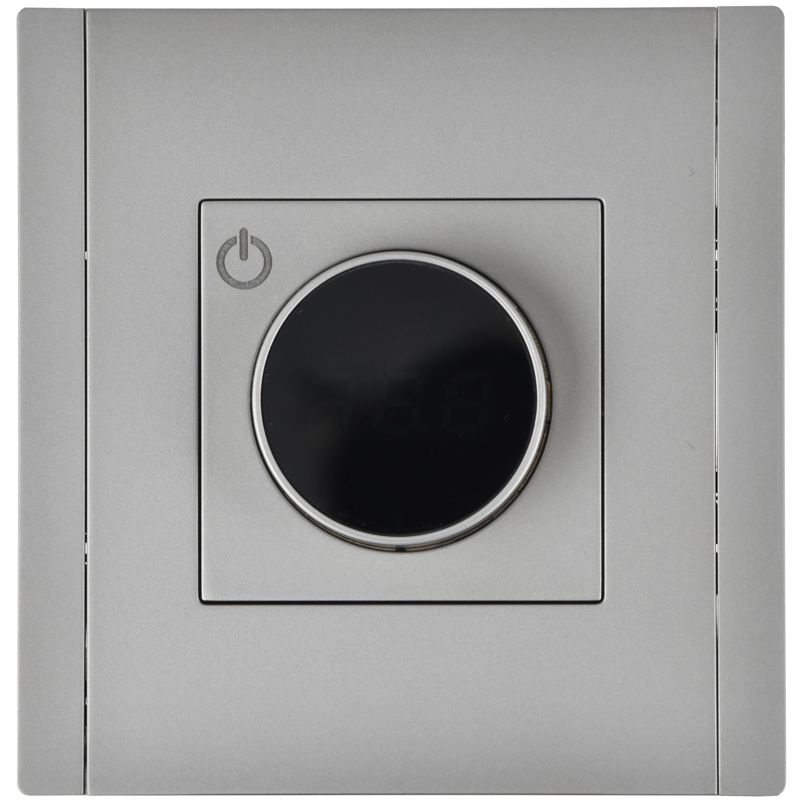 FORTE&PIANO Термостат электронный с индикацией FP552 сталь IEK