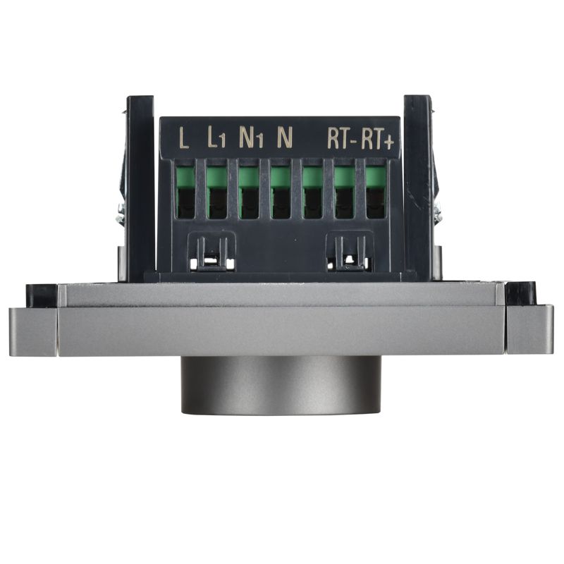 FORTE&PIANO Термостат электронный с индикацией FP552 сталь IEK