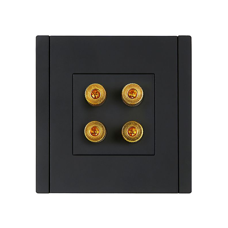 FORTE&PIANO Аудиорозетка 4-местная FP139 черный IEK