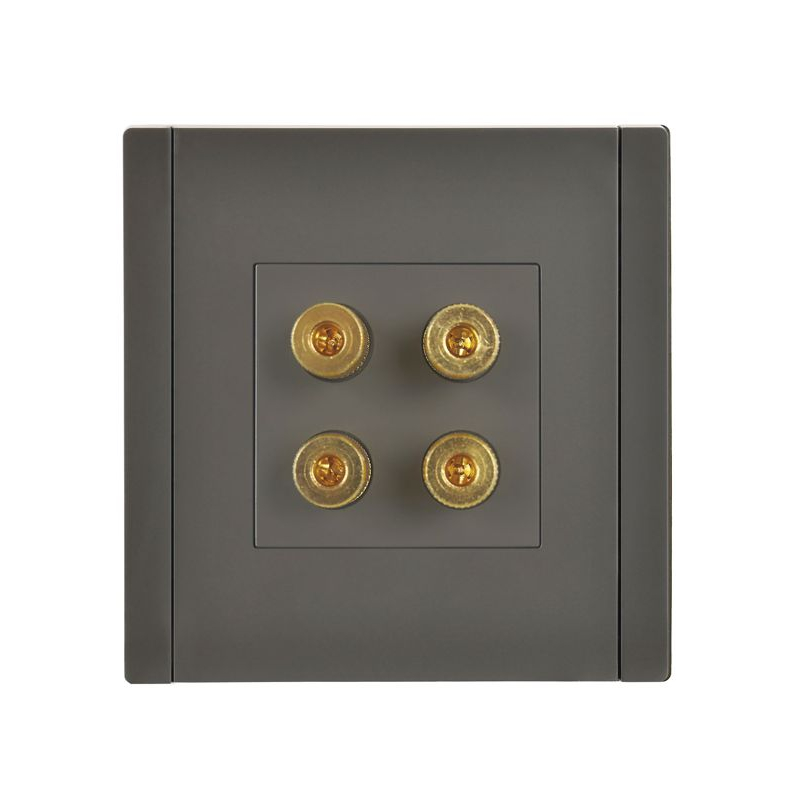 FORTE&PIANO Аудиорозетка 4-местная FP339 серый IEK