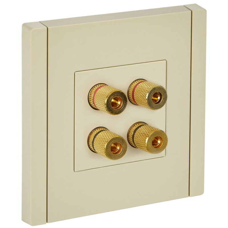 FORTE&PIANO Аудиорозетка 4-местная FP439 ваниль IEK