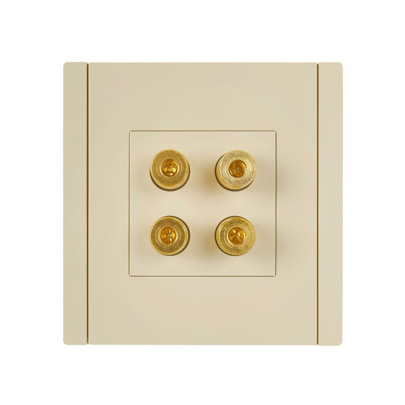 FORTE&PIANO Аудиорозетка 4-местная FP439 ваниль IEK