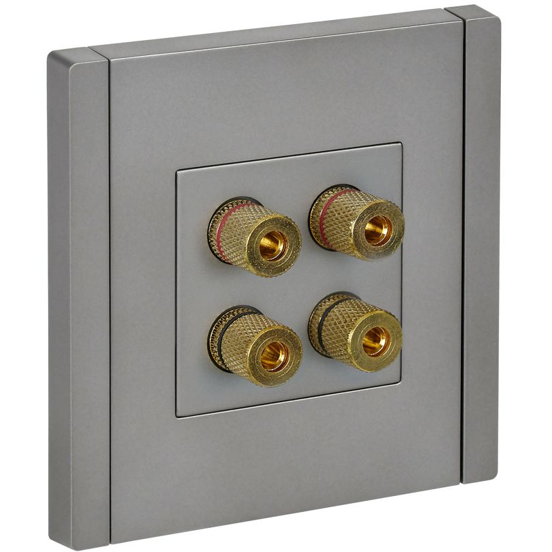 FORTE&PIANO Аудиорозетка 4-местная FP539 сталь IEK