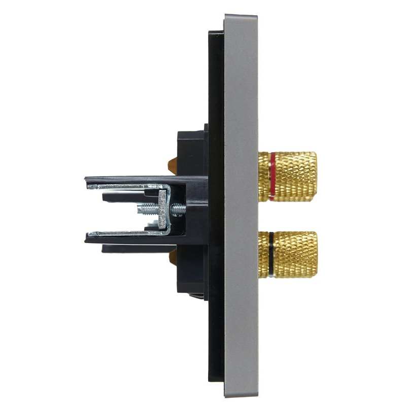 FORTE&PIANO Аудиорозетка 4-местная FP539 сталь IEK