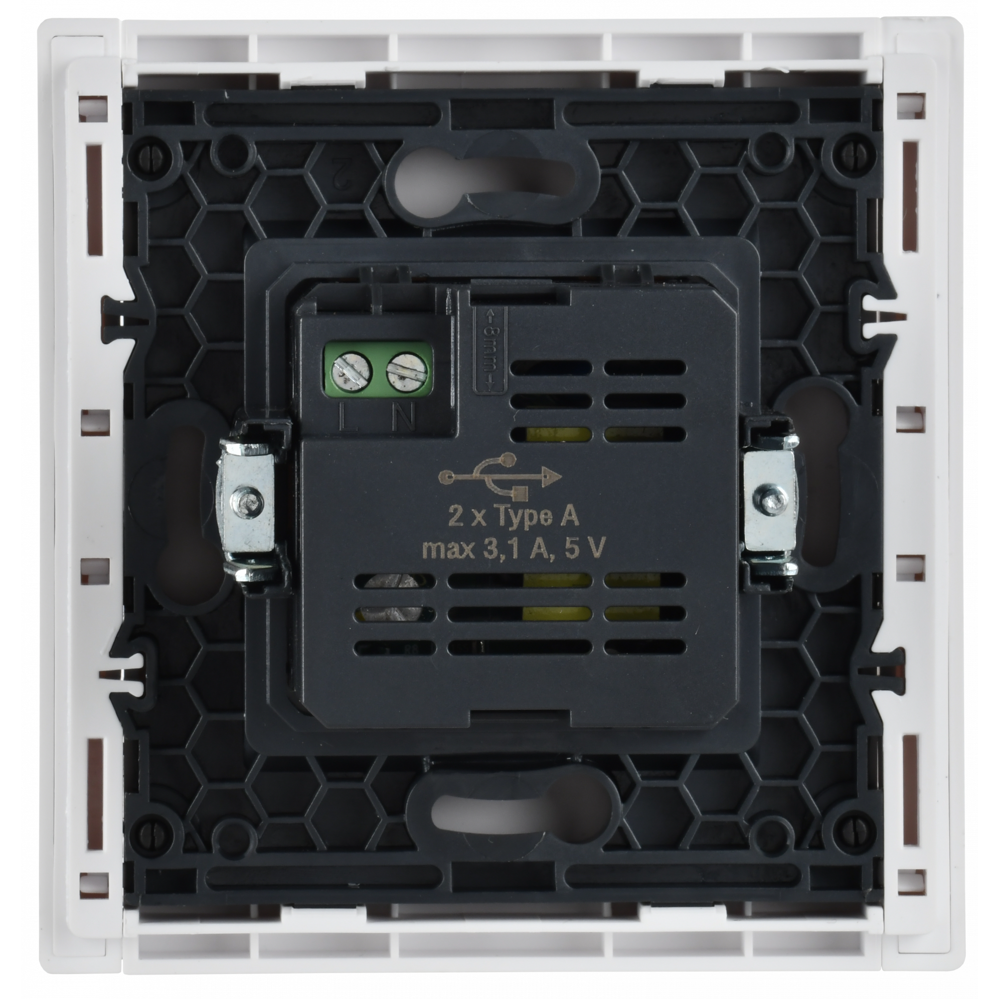 FORTE&PIANO Розетка USB A+A 3,1А FP249 белый IEK