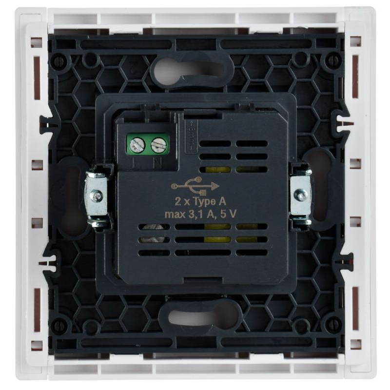 FORTE&PIANO Розетка USB A+A 3,1А FP249 белый IEK