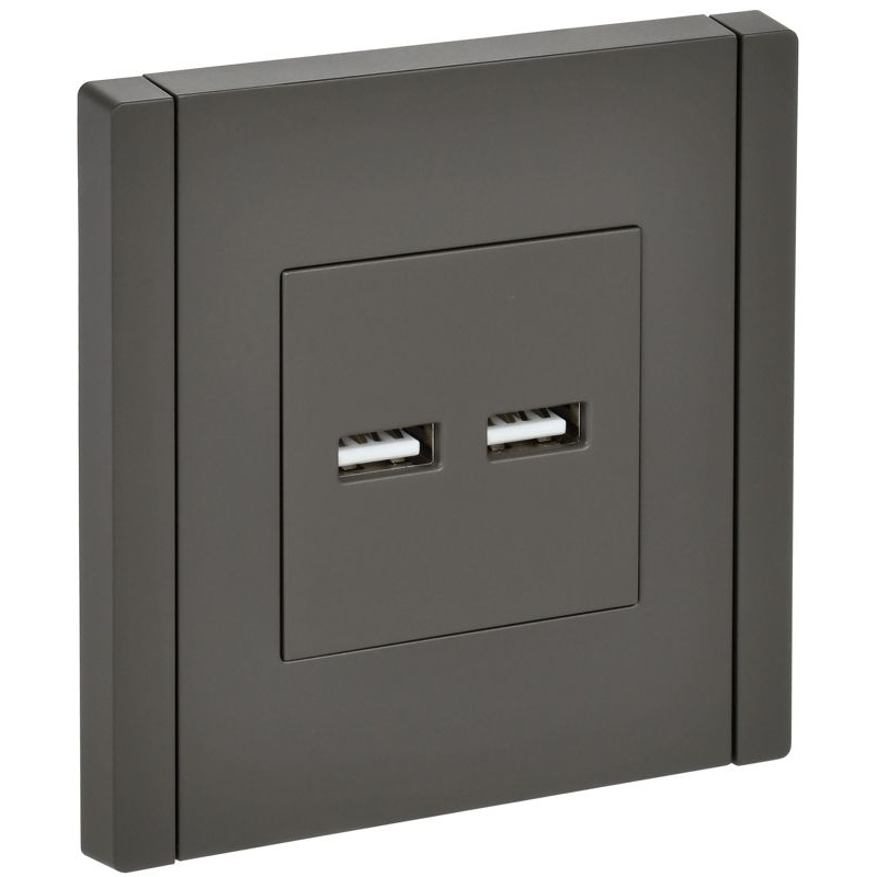 FORTE&PIANO Розетка USB A+A 3,1А FP349 серый IEK