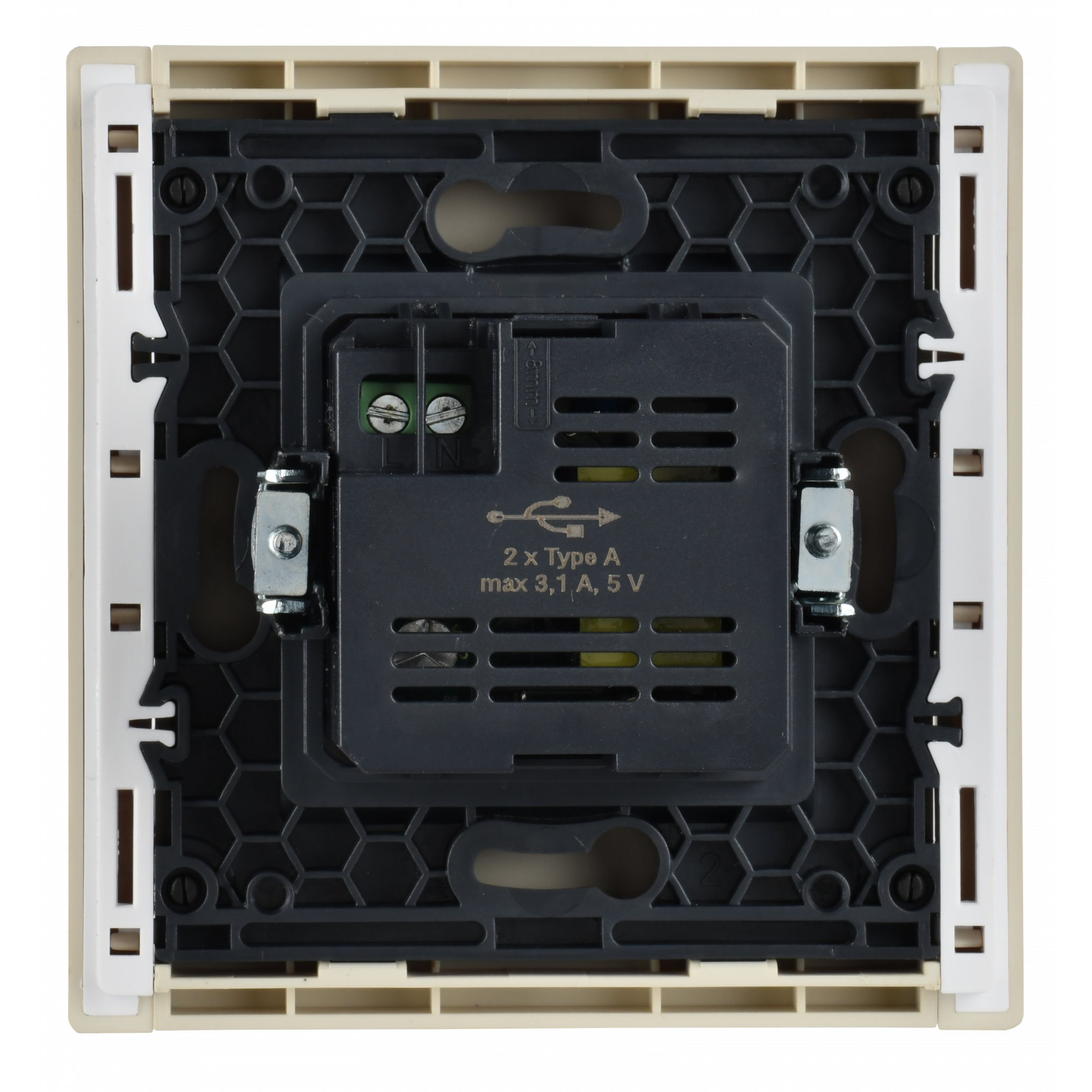 FORTE&PIANO Розетка USB A+A 3,1А FP449 ваниль IEK